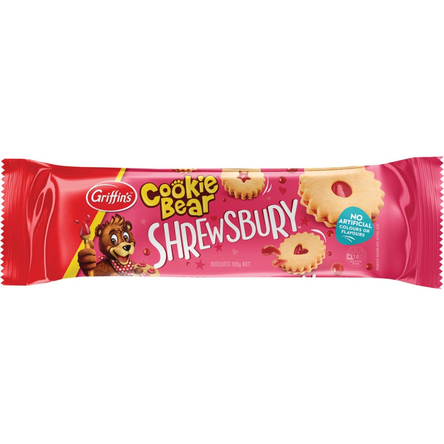 Griffins Cookie Bear Shrewsbury Biscuits 195g