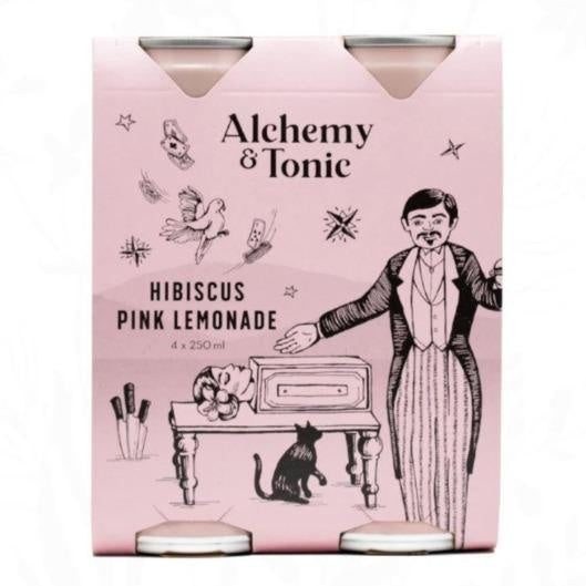 Alchemy & Tonic Hibiscus Pink Lemonade 4pk x 250ml