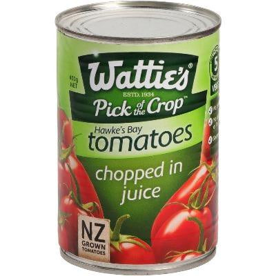 Watties Chopped In Juice Tomatoes 400g