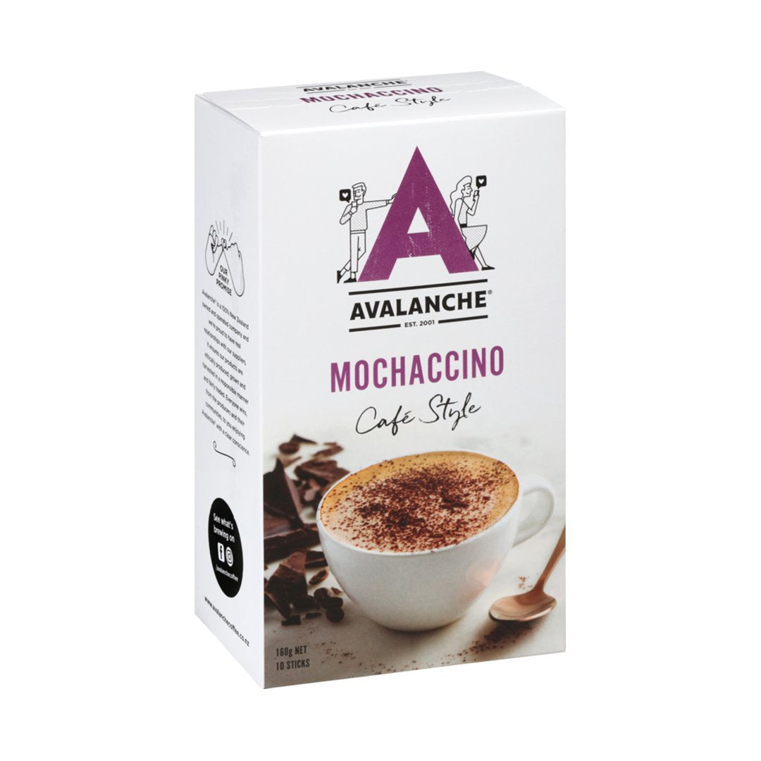 Avalanche Cafe Style Sachets Mochaccino 10pk 160g
