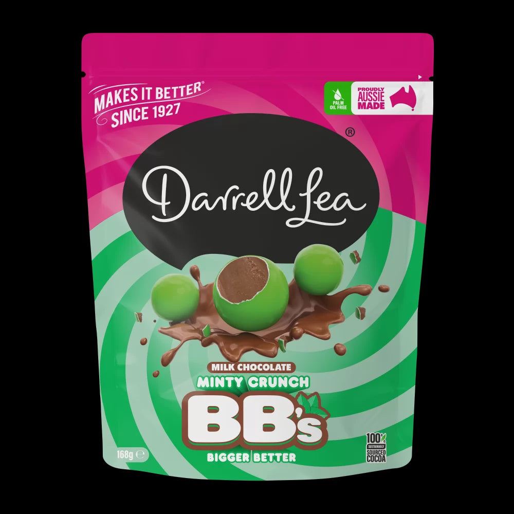 Darrell Lea Mega Minty Moments Chocolate Balls 168g