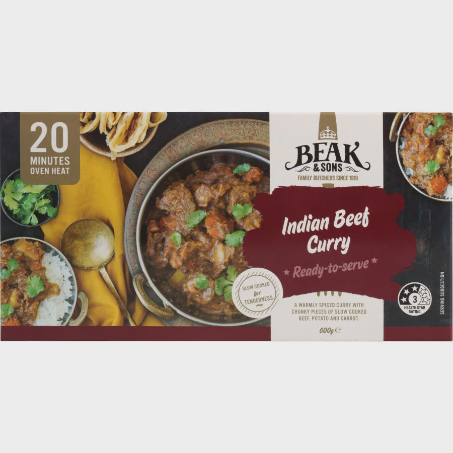 Beak & Sons Indian Beef Curry 600g