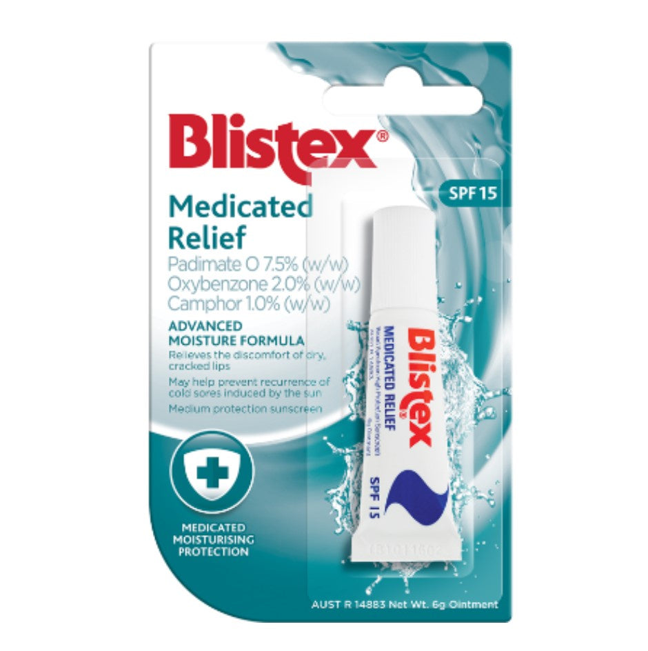 Blistex Medicated Relief SPF15  Lip Balm 6g
