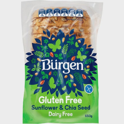 Burgen Gluten Free Sunflower & Chia Seeds Bread