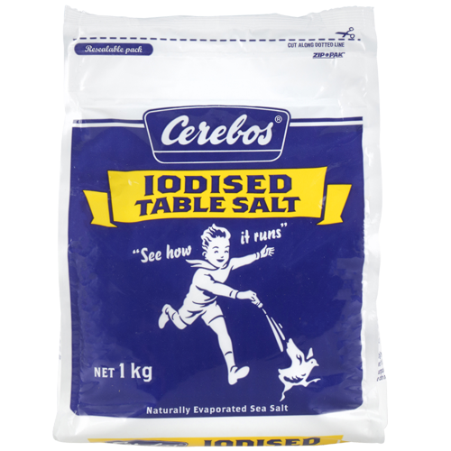 Cerebos Iodised Table Salt 1000g
