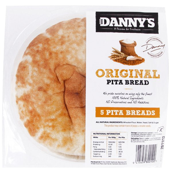 Danny's Pita Bread Plain 5pk (Long-Life)