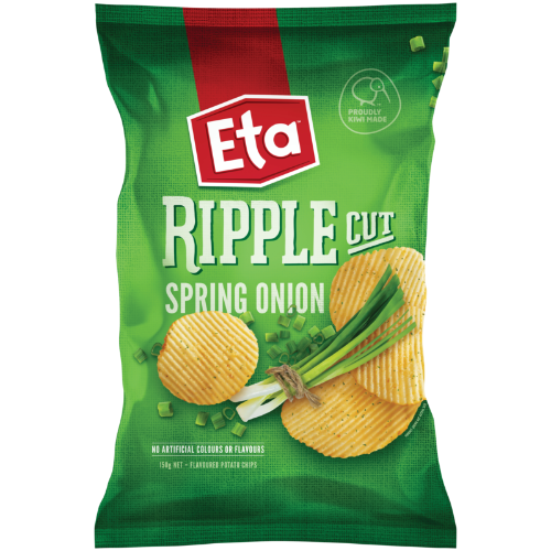 Eta Ripple Cut Potato Chips Spring Onion 150g