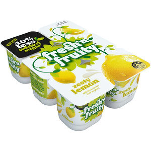 Fresh N Fruity Zesty Lemon Yoghurts 6pk 750g
