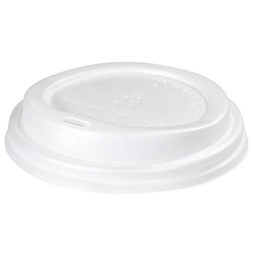 Green Choice CPLA lids 8/12/16 cups White 50pk