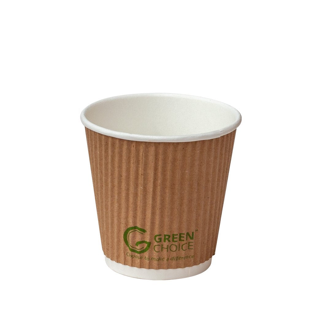 Green Choice Ripple Wall Cup Plastic  8oz 25pk