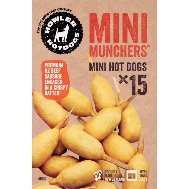Howler Mini Originals Hotdogs 15pk 480g