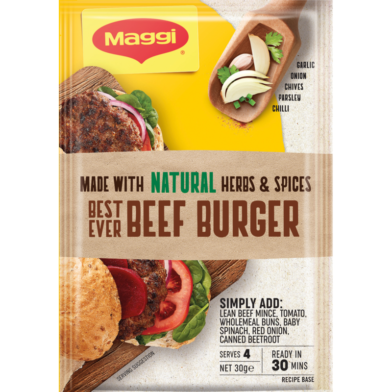 Maggi Best Ever Beef Burgers Recipe Base 30g