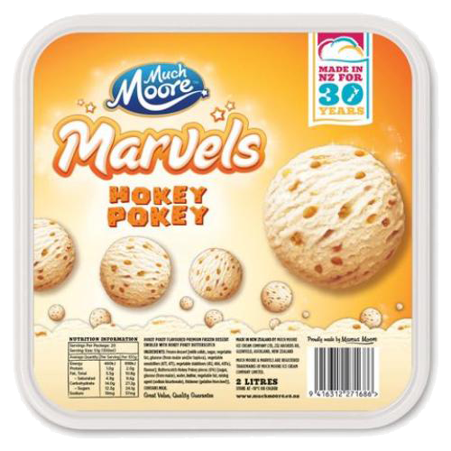 Much Moore Marvels Icecream Hokey Pokey 2L