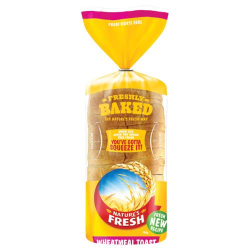 Natures Fresh Wheatmeal Toast Bread 700g
