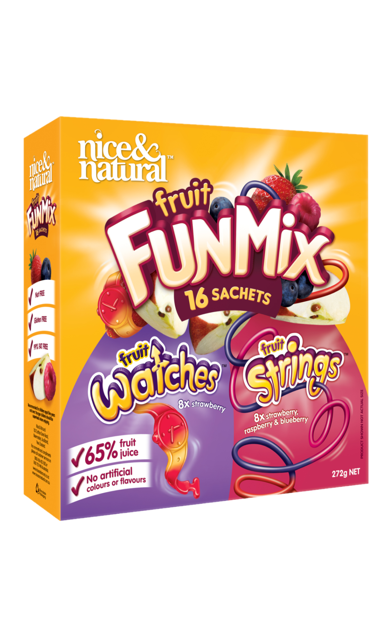 Nice & Natural Fruit Fun Mix Snacks 16pk 272g