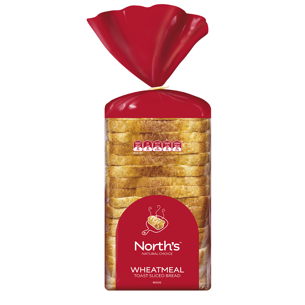 Norths Bread Wheatmeal Toast Bread