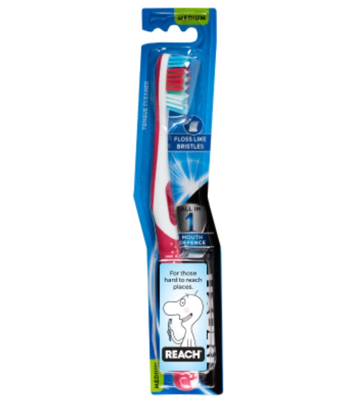 Reach Mouth Defence Toothbrush Medium 1pk