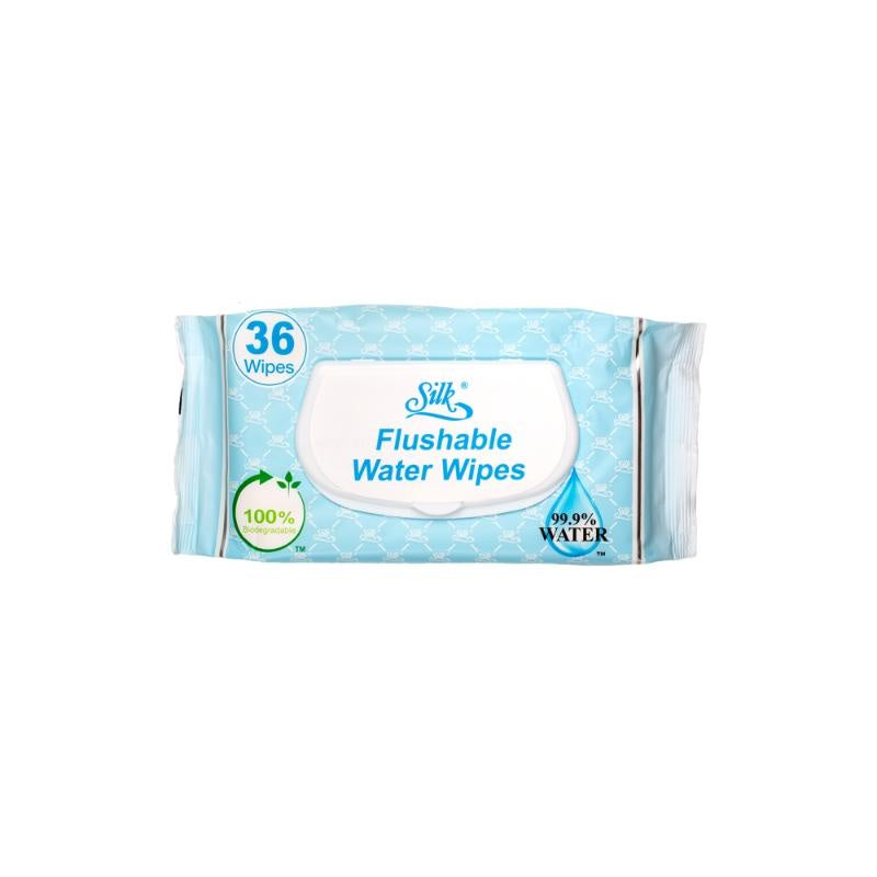 Silk Flushable Water Wipes 36pk