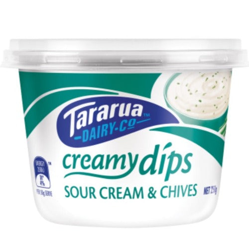 Tararua Sour Cream & Chives Dip 250g