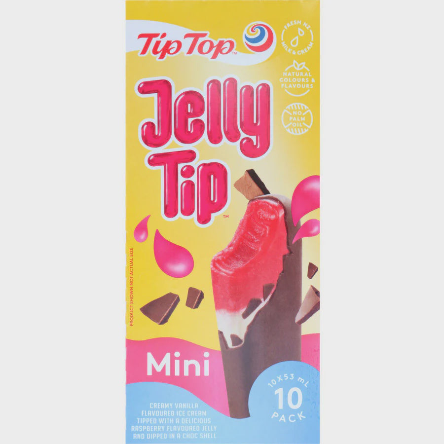 Tip Top Ice Cream Jelly Tip Minis 10pk 530ml