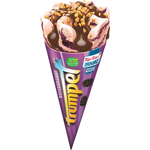 Tip Top Trumpet Ice Cream On Cone Boysenberry 110ml