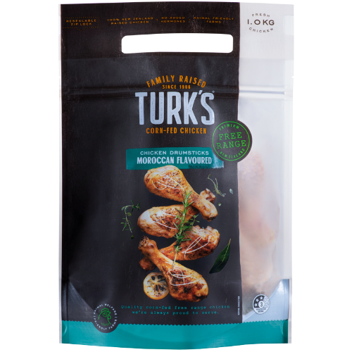 Turks Free Range Chicken Drumsticks Moroccan 1kg