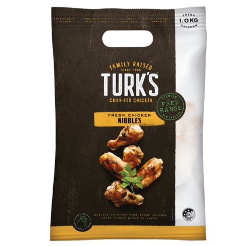 Turks Free Range Chicken Nibbles Original 1kg