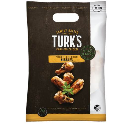 Turks Free Range Chicken Nibbles Garden Herb 1kg