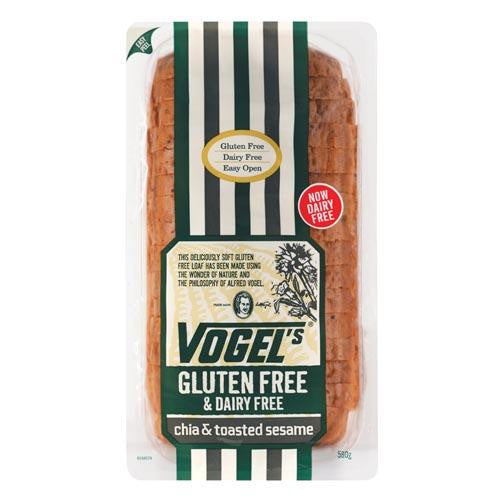 Vogels Gluten Free Chia & Toasted Sesame Bread 580g