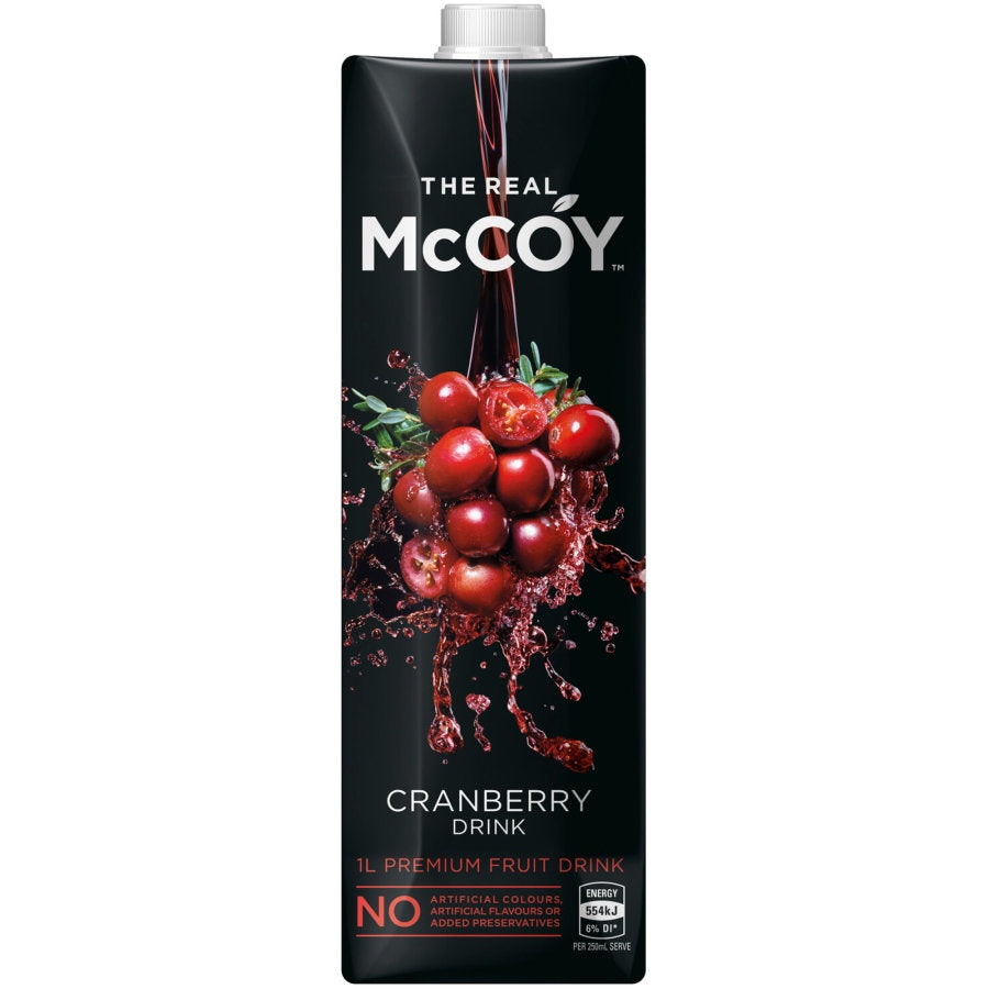 McCoy Premium Cranberry Fruit Drink 1L