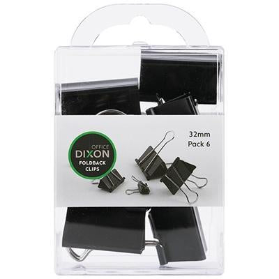 Dixon Foldback Clips 32mm x 6