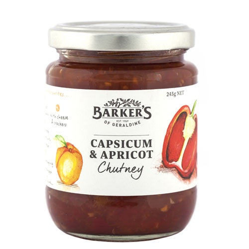 Barkers Capsicum & Apricot Chutney 245g