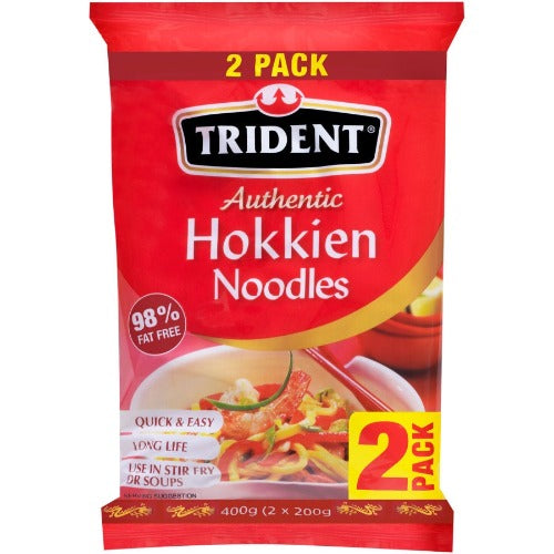 Trident Hokkien Noodles 2pk 400g - DISCONTINUED