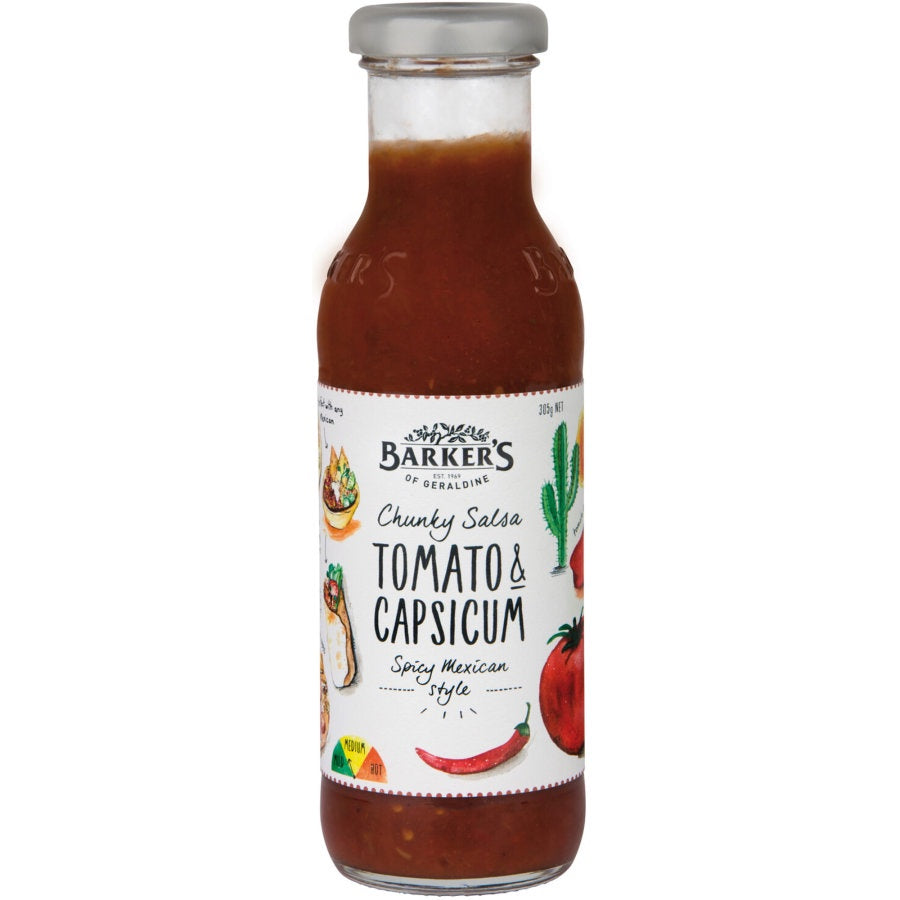 Barkers Tomato Capsicum Chunky Salsa 305g
