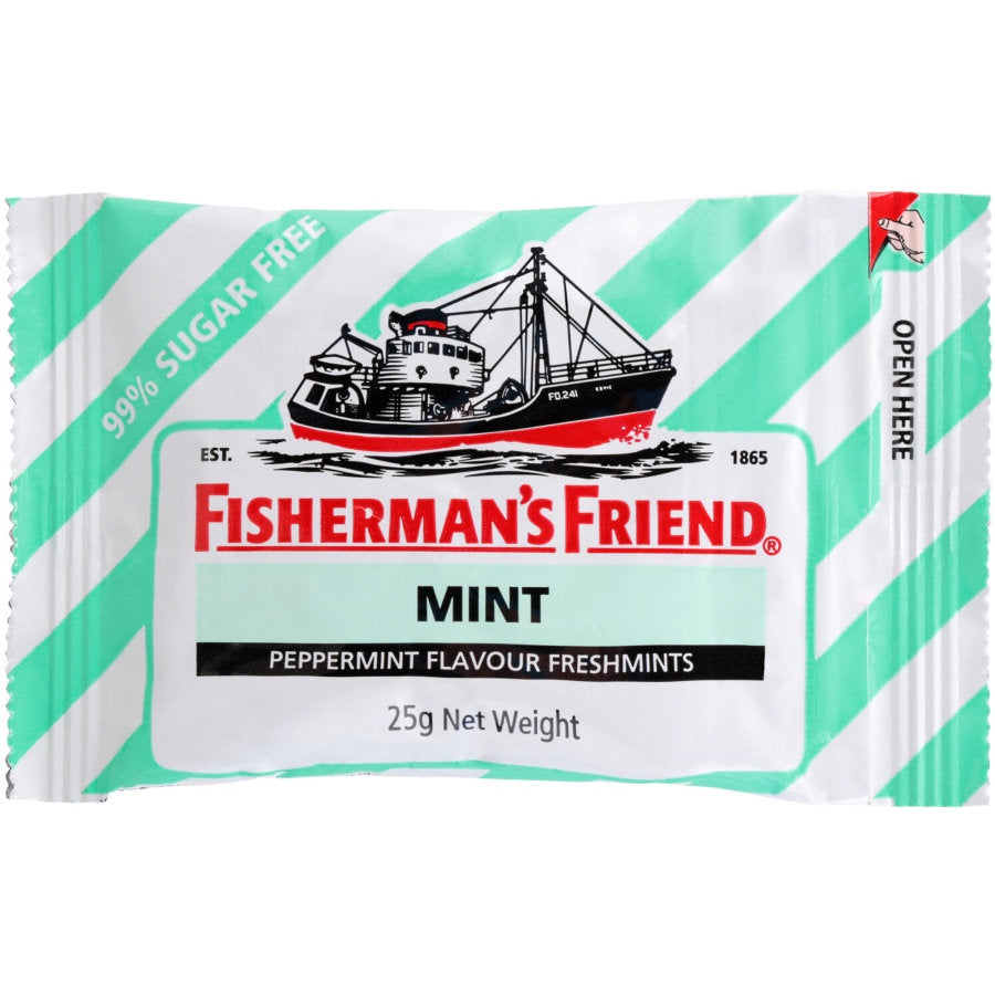 Fishermans Friend Sugar Free Fresh Mint Flavour Menthol Lozenges 25g