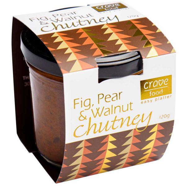 Herb & Spice Mill Fig Pear and Walnut Chutney 120g