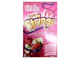 Nice & Natural Fruit Strings Snacks 8pk 136g