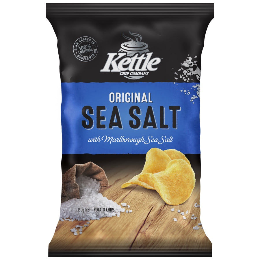 Kettle Chip Company Original Sea Salt Potato Chips 150g