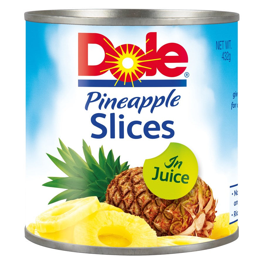 Dole Pineapple Slices In Juice 432g