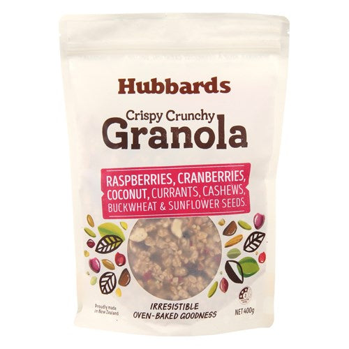 Hubbards Granola Raspberry Cranberry & Coconut 400g