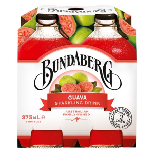 Bundaberg Guava Soft Drink 4pk x 375ml