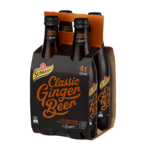 Schweppes Classic Ginger Beer 330ml 4pk