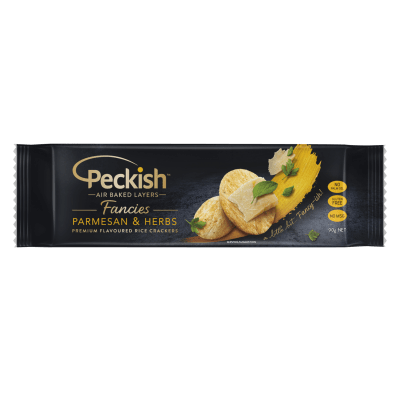 Peckish Fancies Parmesan & Herbs Rice Crackers 90g