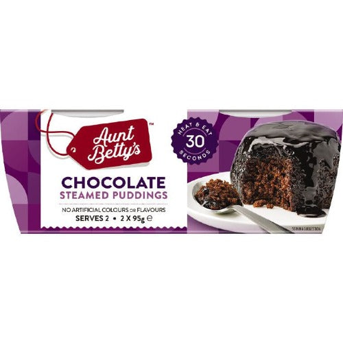 Aunt Bettys Steamy Chocolate Pudding 2pk