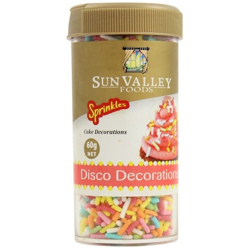 Sun Valley Disco Decorations Sprinkles 60g